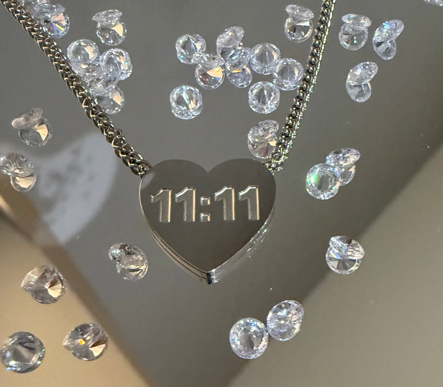 11:11 Heart Necklace