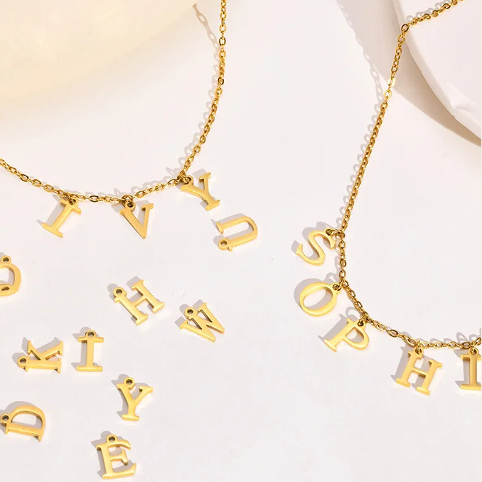 Sophie Letter Charm Necklace