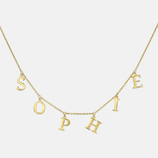 Sophie Letter Charm Necklace