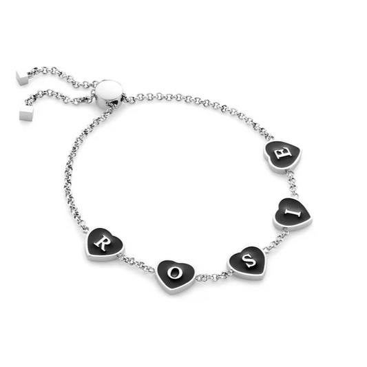 Halle Personalised Heart Bracelet