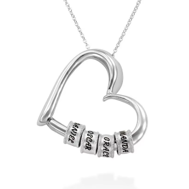 Chloe Personalised Heart Necklace