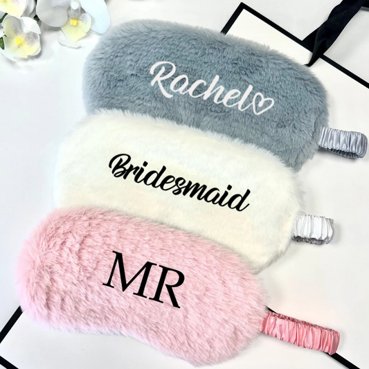 Personalised Fluffy Sleep Eye Mask